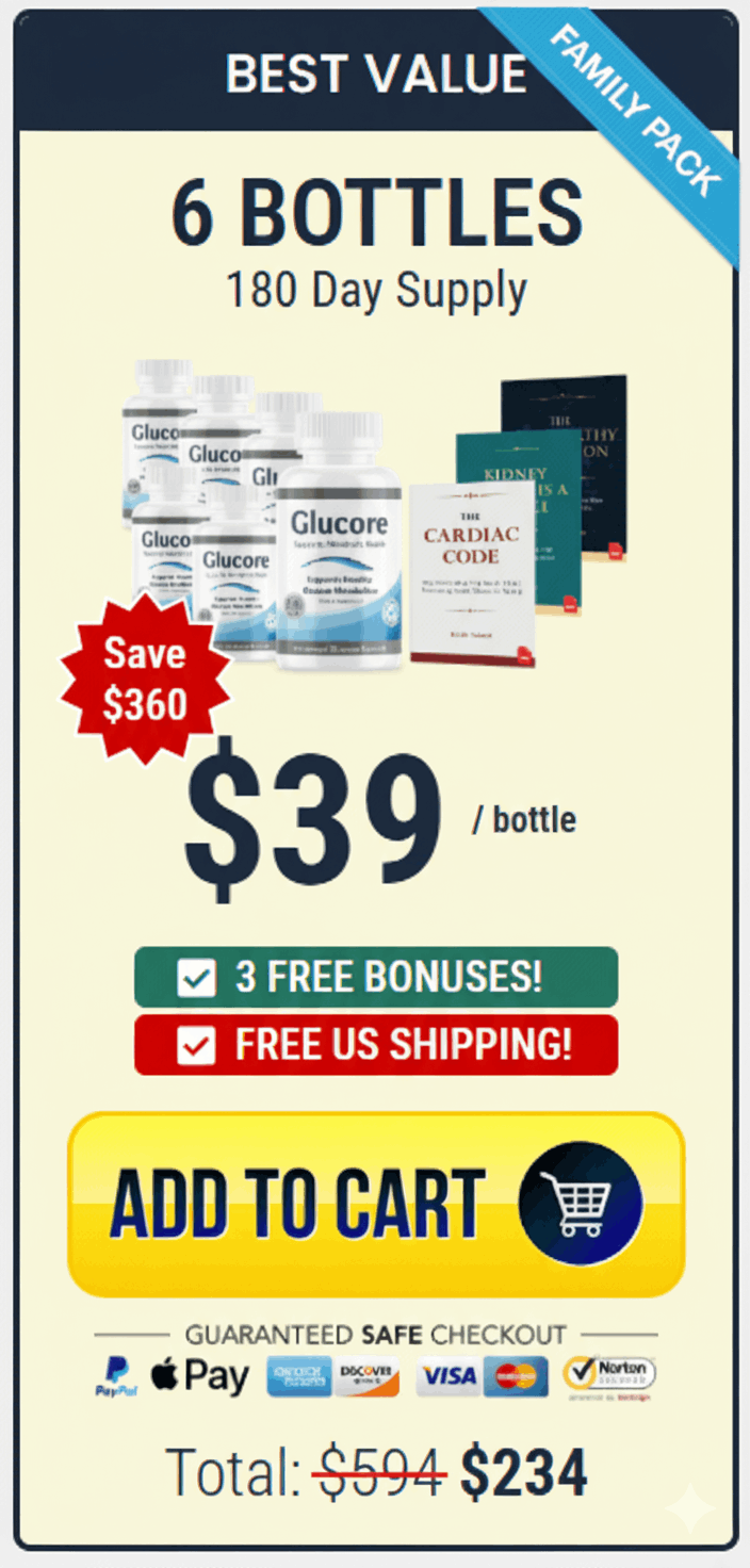 Glucore -180-day – order now 